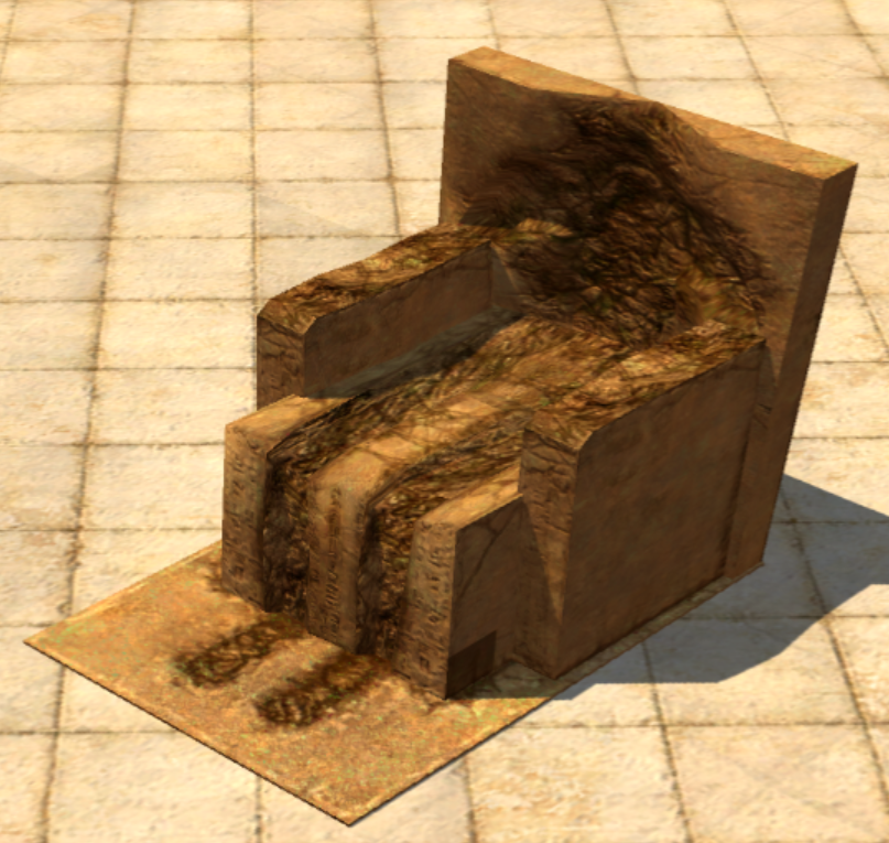 Throne of the Underground possessed statue in the Editor