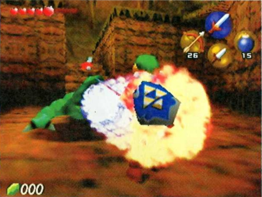 ドドンゴJr.の炎に苦戦するリンク - Link Struggles Against Dodongo Jr.'s Flames ドドンゴJr.の炎に苦戦するリンク - Link Struggles Against Dodongo Jr.'s Flames