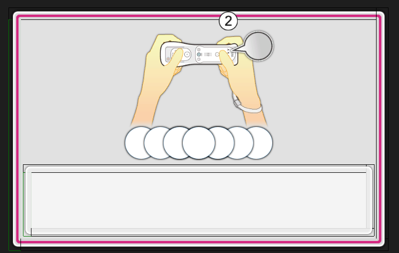 Unused "Hold the Wii remote horizontally and press 2." graphic.