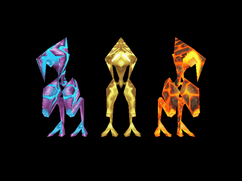 Textured models.