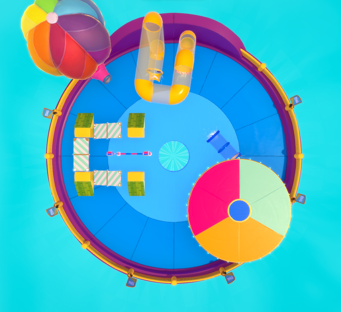 A test map with Season 6 obstacles.