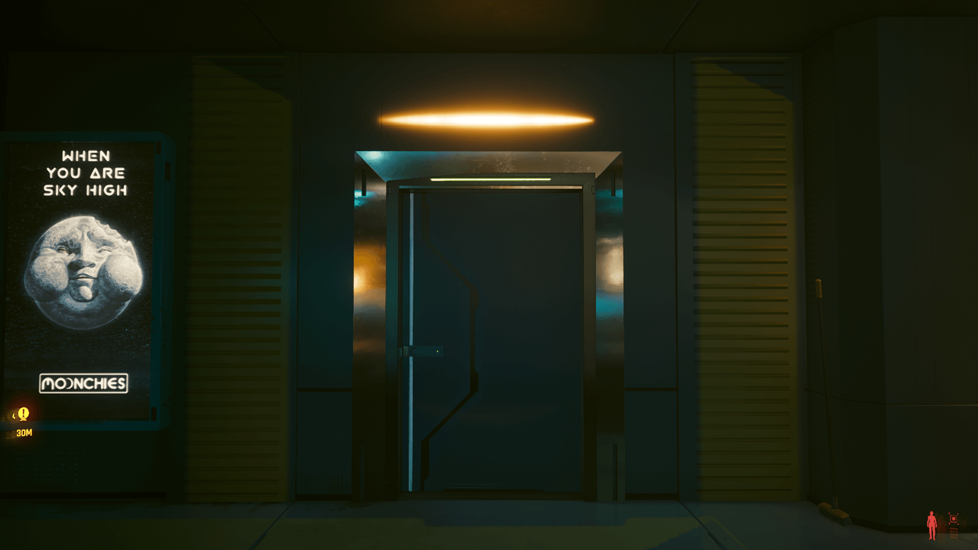 This sealed door blocks access to the range This sealed door blocks access to the range