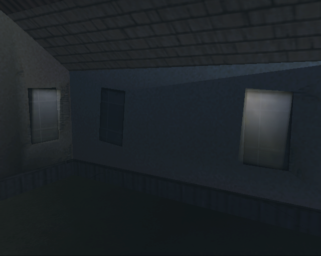 A light behind the left and back windows of Clint's house. A light behind the left and back windows of Clint's house.
