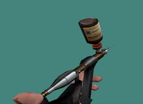 Healing with the syringe gun. Healing with the syringe gun.