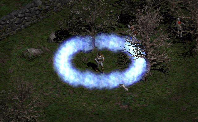 A Paladin with older Sanctuary graphics.