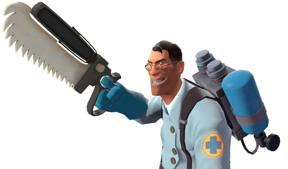 Krankensage being wielded by the Medic Krankensage being wielded by the Medic