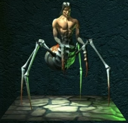 The Spider Daedra as it appears in the released game. The Spider Daedra as it appears in the released game.