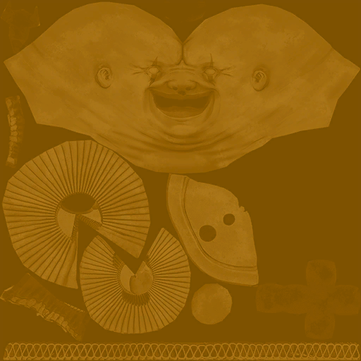 Golden Pukey head texture. Golden Pukey head texture.