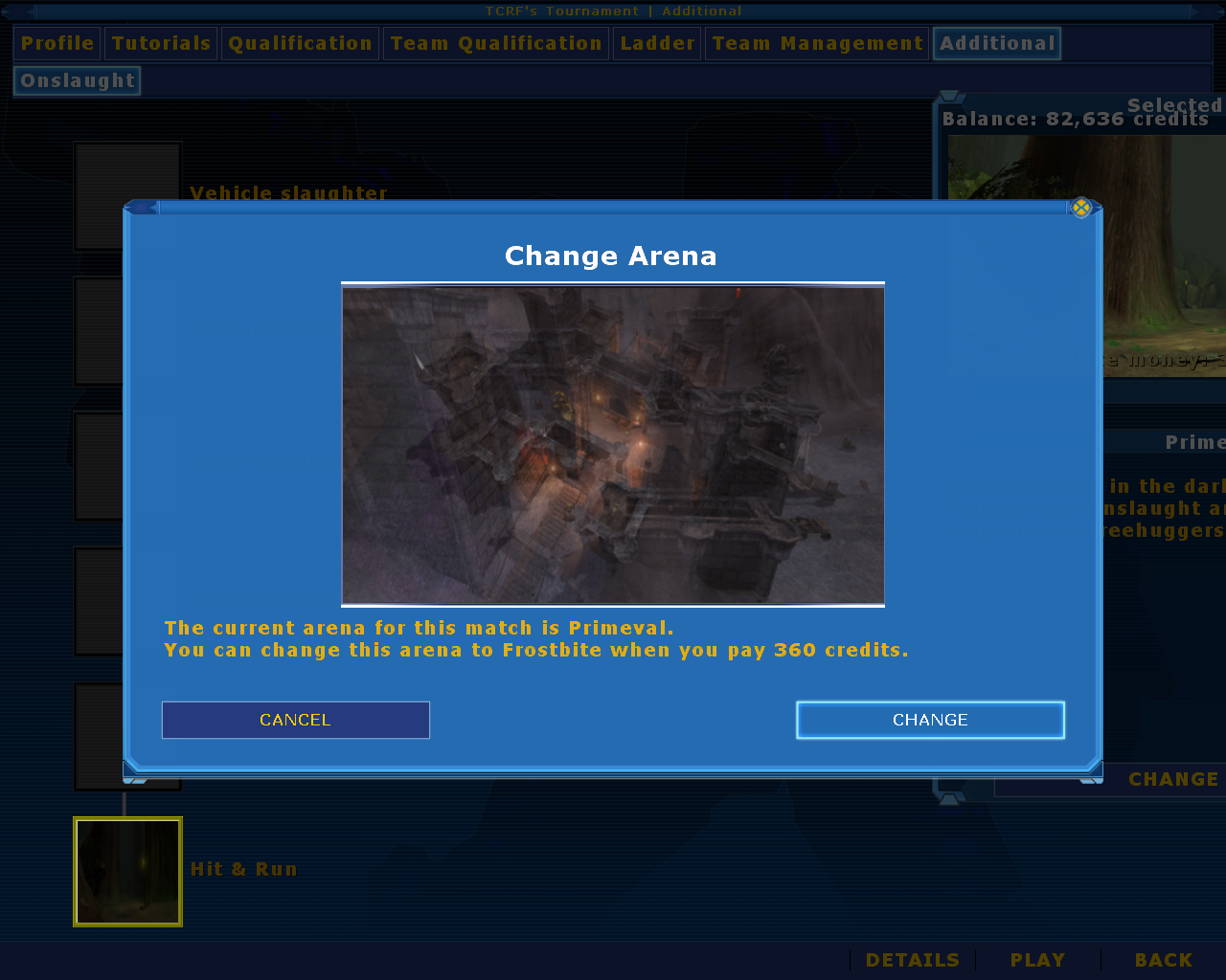 Example of a changeable map.