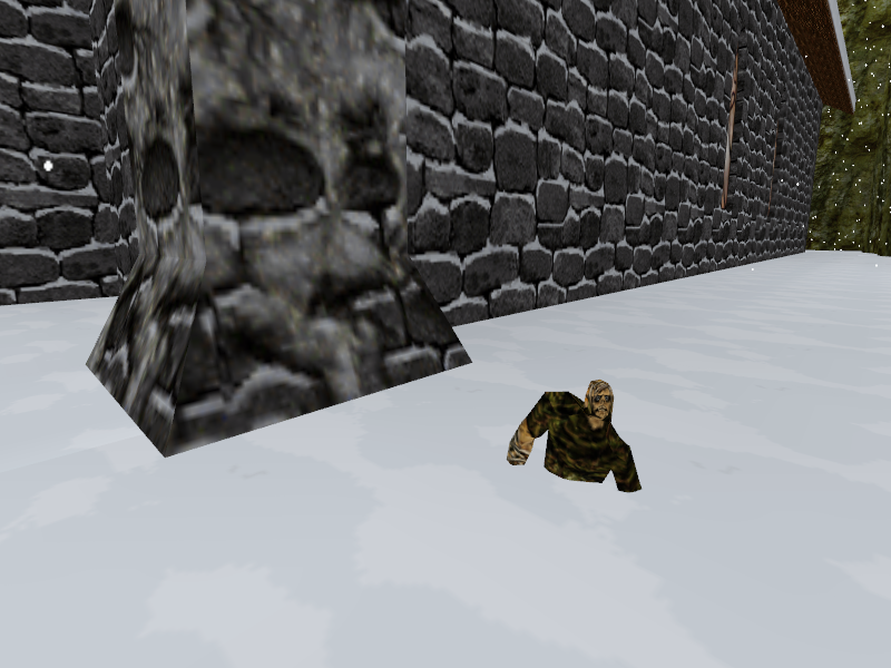 A Buboid stuck inside the floor near the church. A Buboid stuck inside the floor near the church.