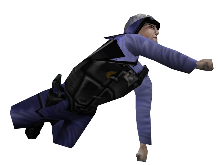 truckdie: A guard, on his knees, looks up, hits something, then dies. This is used in the Playstation 2 Version. truckdie: A guard, on his knees, looks up, hits something, then dies. This is used in the Playstation 2 Version.