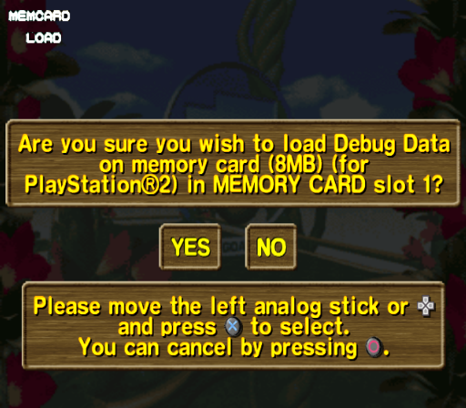 The notification for loading debug data. The purpose of debug data is currently unknown. The notification for loading debug data. The purpose of debug data is currently unknown.