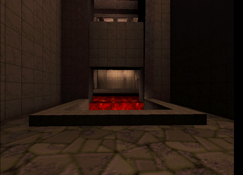 The lava-fall. The lava-fall.