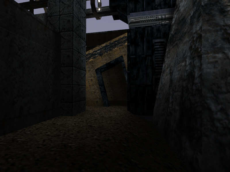 Ruined building. Ruined building.