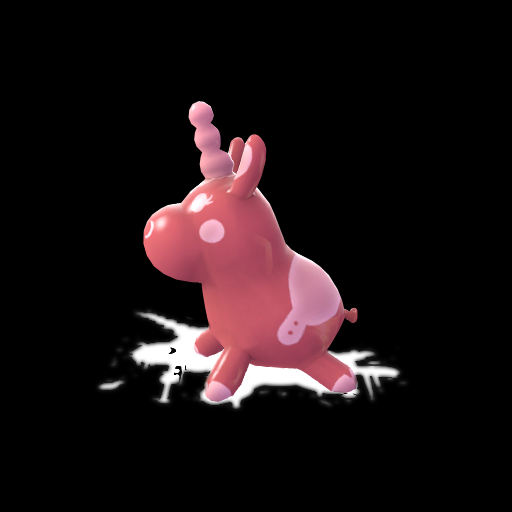 Likely-unused pink Balloonicorn paint bomb.