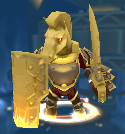 A golden Trojan.