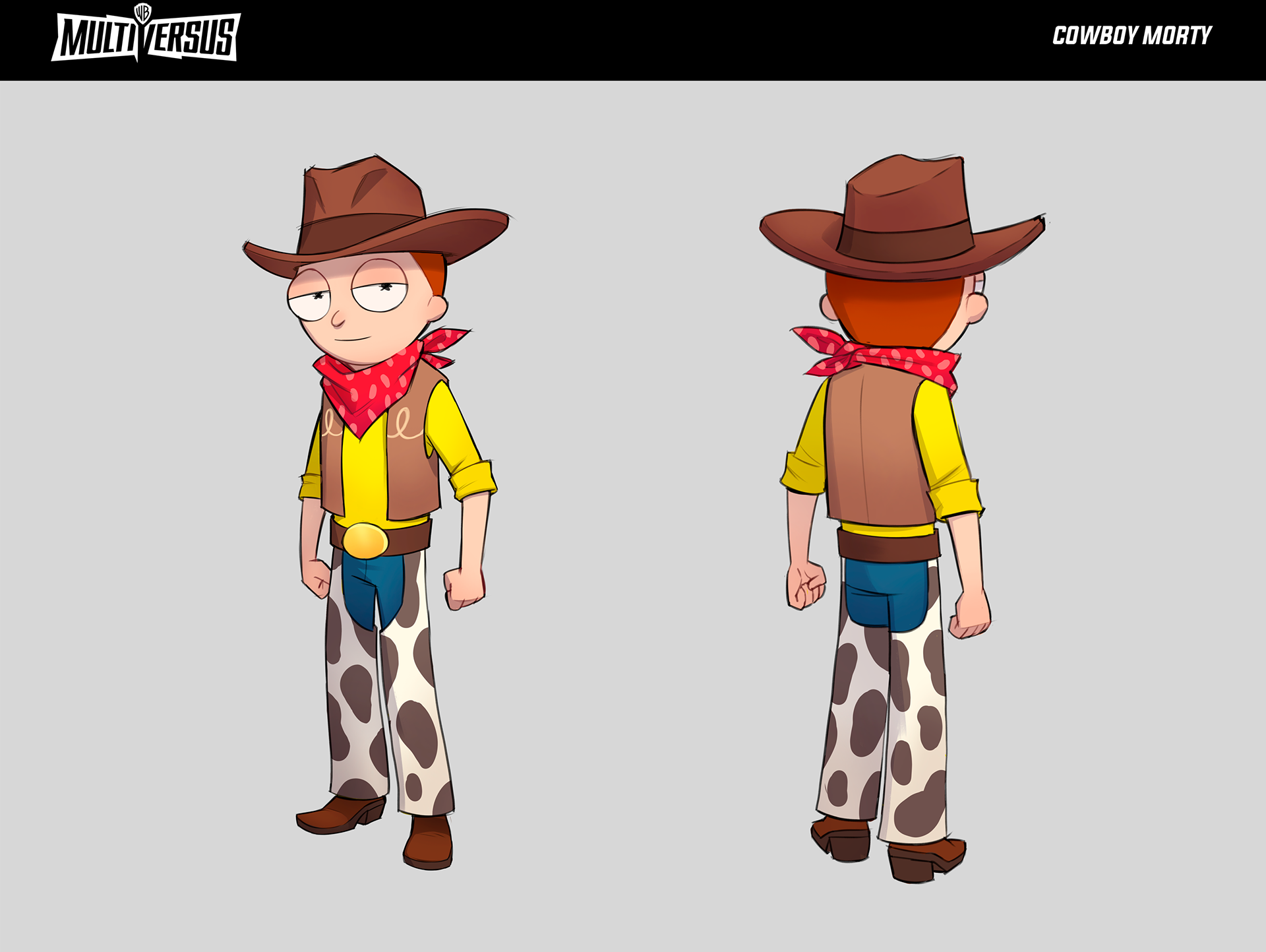 Concept Art for the Cowboy Morty Variant.