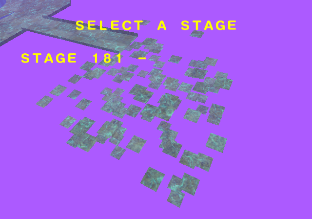 An unused level gimmick consisting of floating stationary squares. An unused level gimmick consisting of floating stationary squares.