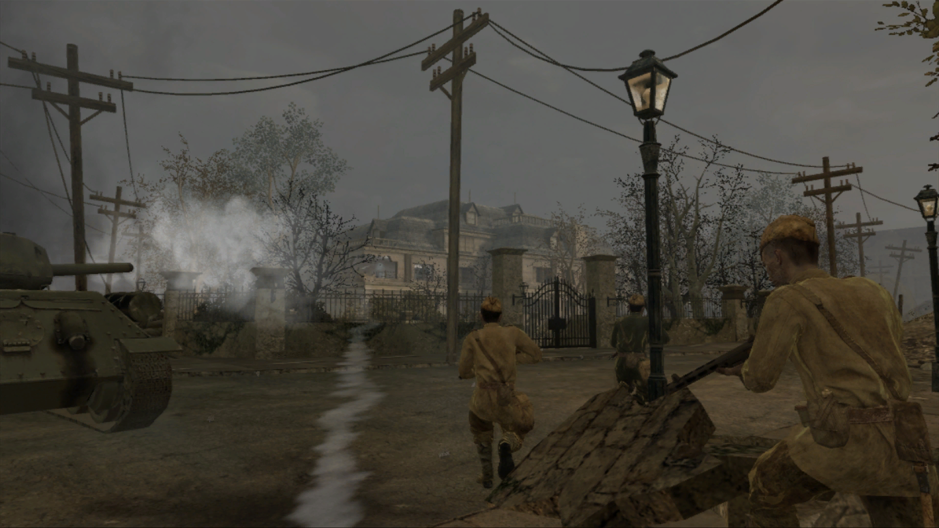 Approaching the asylum.