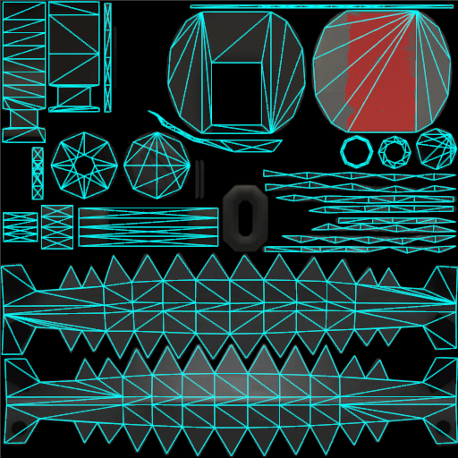 UV chart for the texture.