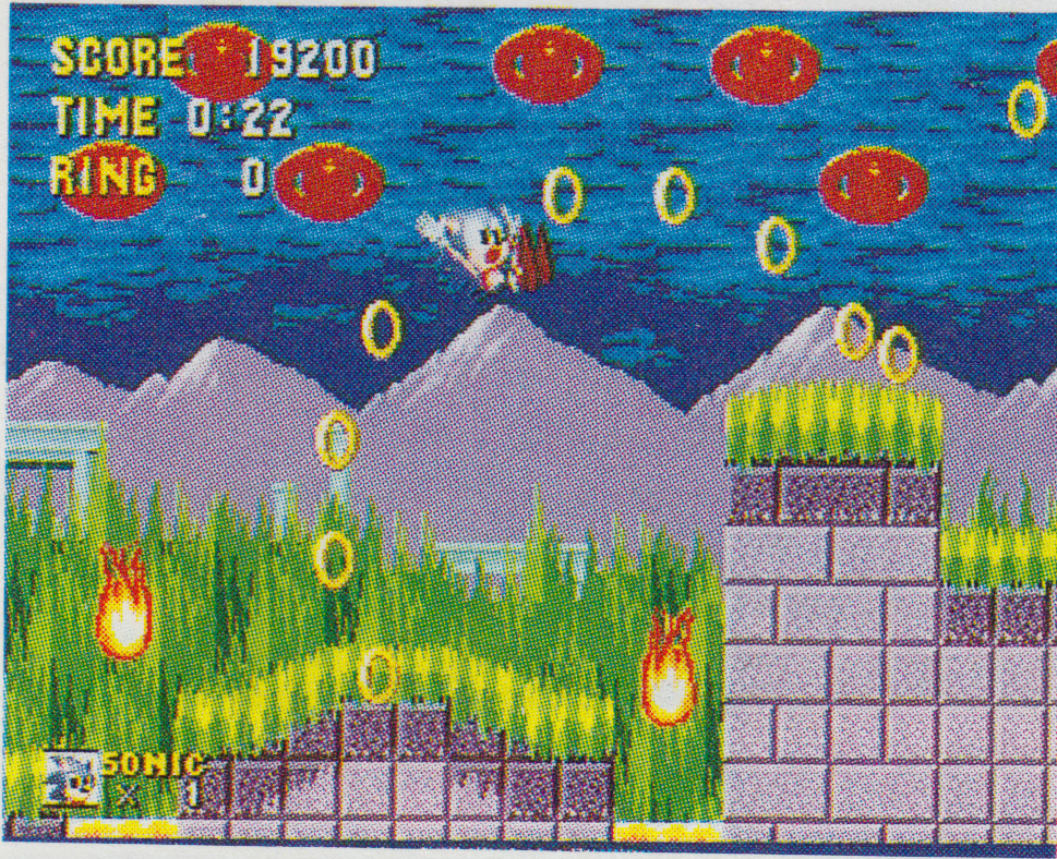 A better look at the red UFOs.
