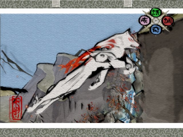 Amaterasu's tongue is out, for some reason Amaterasu's tongue is out, for some reason