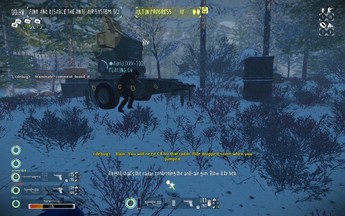 Bile isn't the pilot that is used to drop off the gang in Russia at the start of "Boiling Point", it is a Russian pilot named Fedor instead. This was likely used for the development of the heist, and Fedor was added in later to replace Bile.