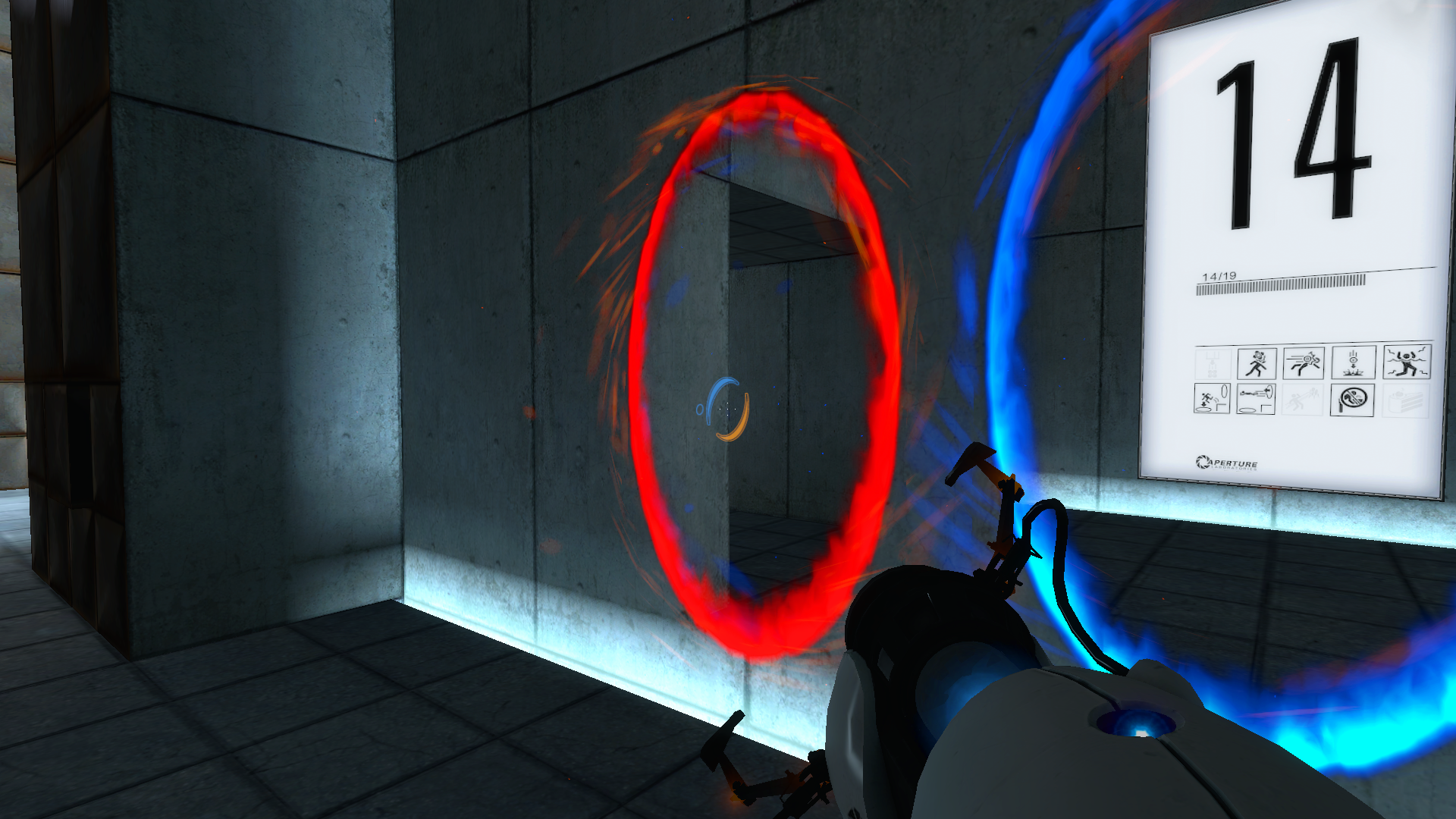 How the red portal looks in-game via modding. How the red portal looks in-game via modding.