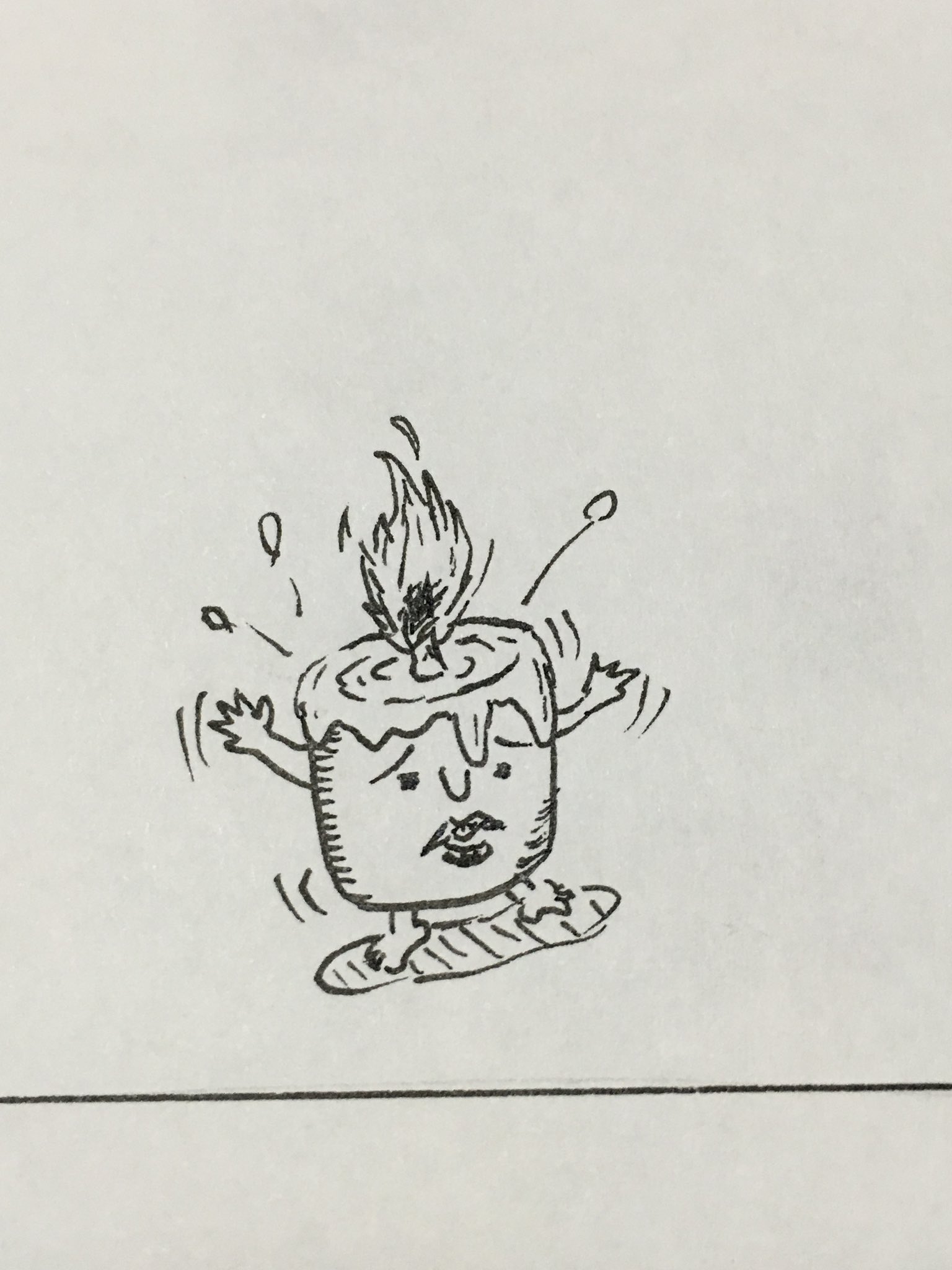 Suzuki. Concept art of an unused candle enemy called "Candlefright". A rare Osohe Castle enemy that would disappear in the overworld if not engaged in battle fast enough. Suzuki. Concept art of an unused candle enemy called "Candlefright". A rare Osohe Castle enemy that would disappear in the overworld if not engaged in battle fast enough.