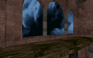 Second floor windows.