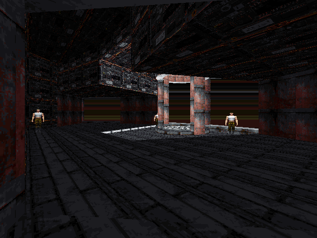 Teleporter room. Teleporter room.