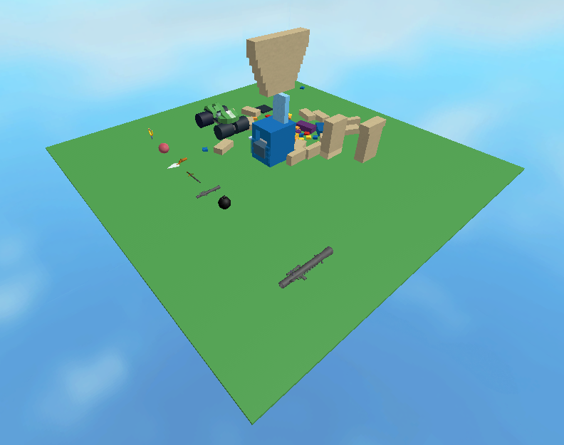 Screenshot of the game seen from Roblox Studio. Screenshot of the game seen from Roblox Studio.