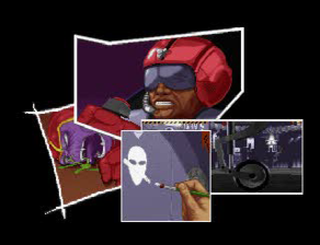 PS1 version win battle cut scene