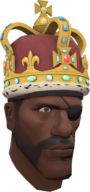 Demoman wearing the Celtic Crown Demoman wearing the Celtic Crown