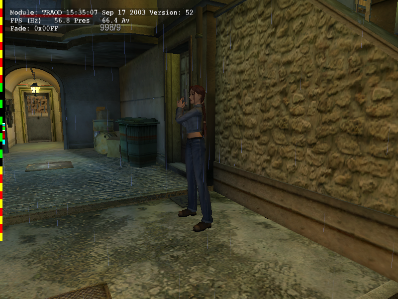 Default view, shows version, build date, and framerate.