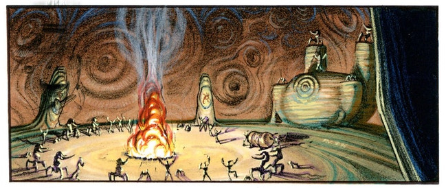 Colored painting of the Monsaic Sanctum. Colored painting of the Monsaic Sanctum.