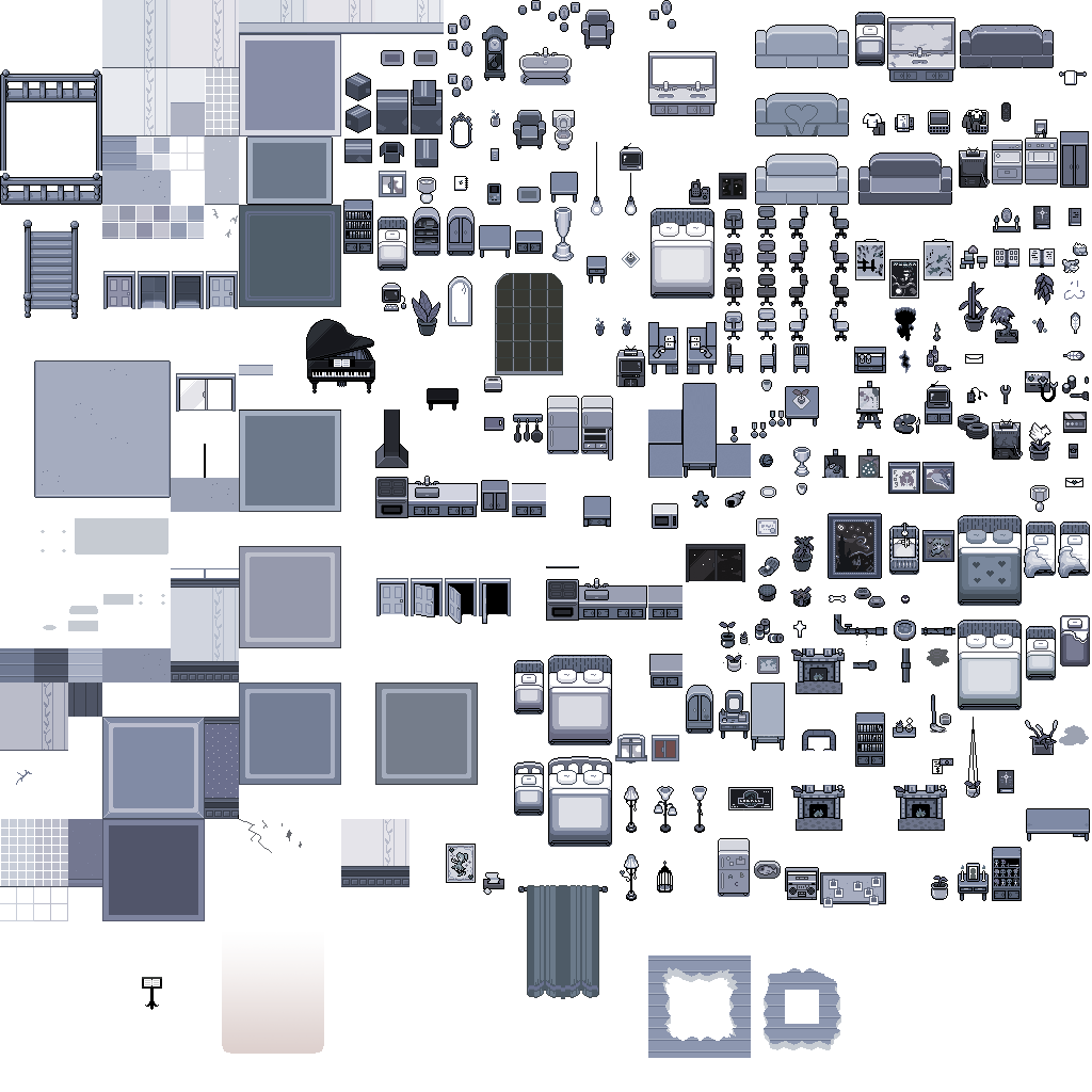 An unused tileset of the Faraway interiors. This likely served a role for the Truth Sequence. An unused tileset of the Faraway interiors. This likely served a role for the Truth Sequence.