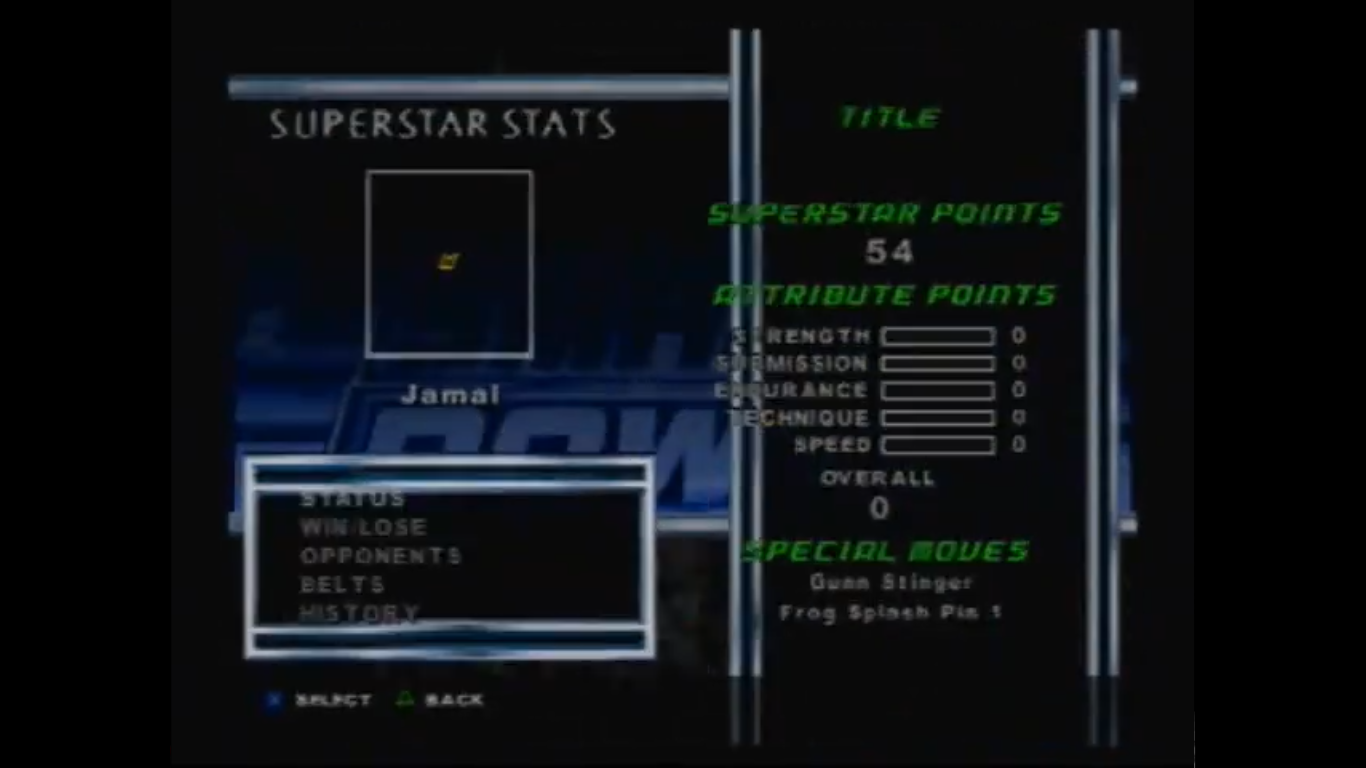 Jamal's stats and finishing moves. Jamal's stats and finishing moves.