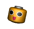 A yellow servbot head icon from the TIR minigame.