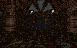 Facing the stairway.