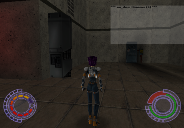 Texture name debug. The name of the texture being aimed at with a gun should be printed underneath this, but it doesn't function.