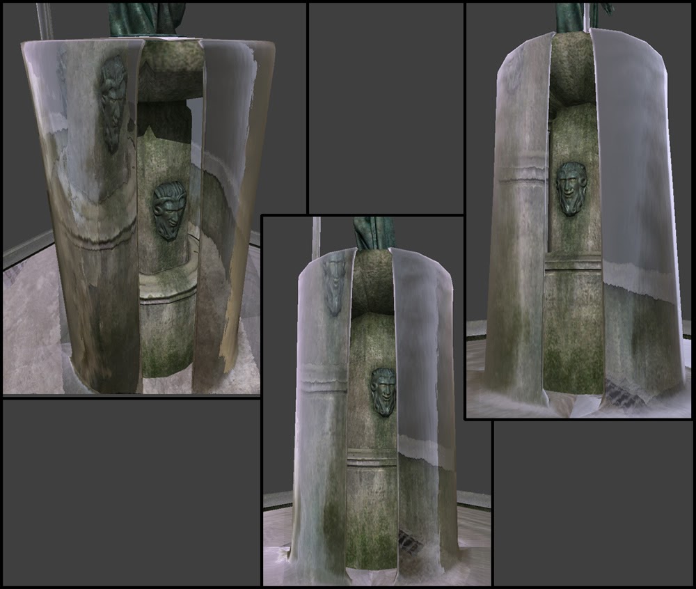 Fountain's base. Fountain's base.