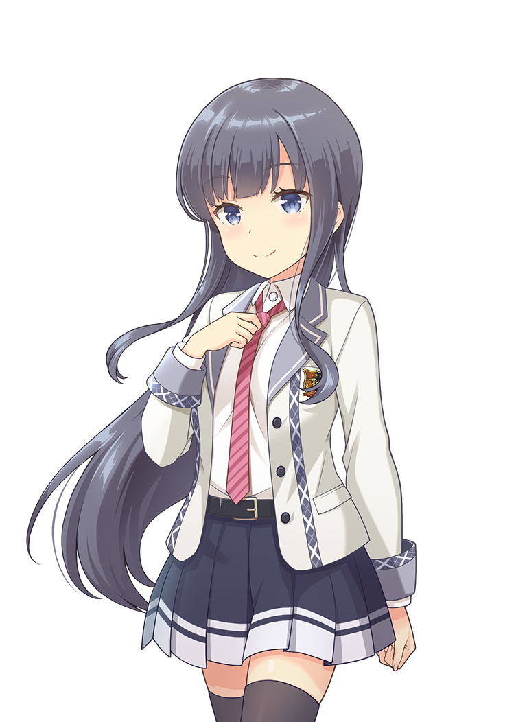 An early Aoi sprite from CARD MAKER that has different hair, different uniform, and a different position.