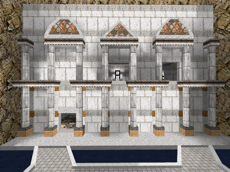 Facade of the indoor area.