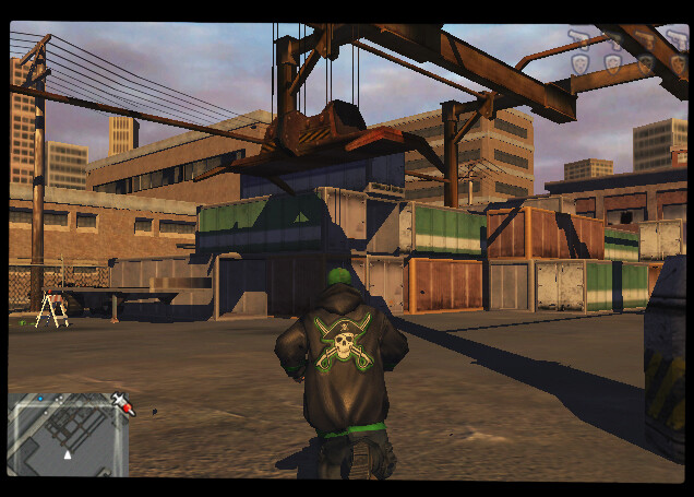 A rare look at the gameplay with the HUD, where it was originally square-shaped.