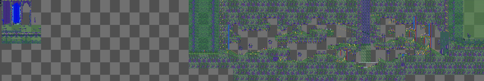 Angel Island Act 1 using the 16x16tiles.gif file of Azure Lake Zone.