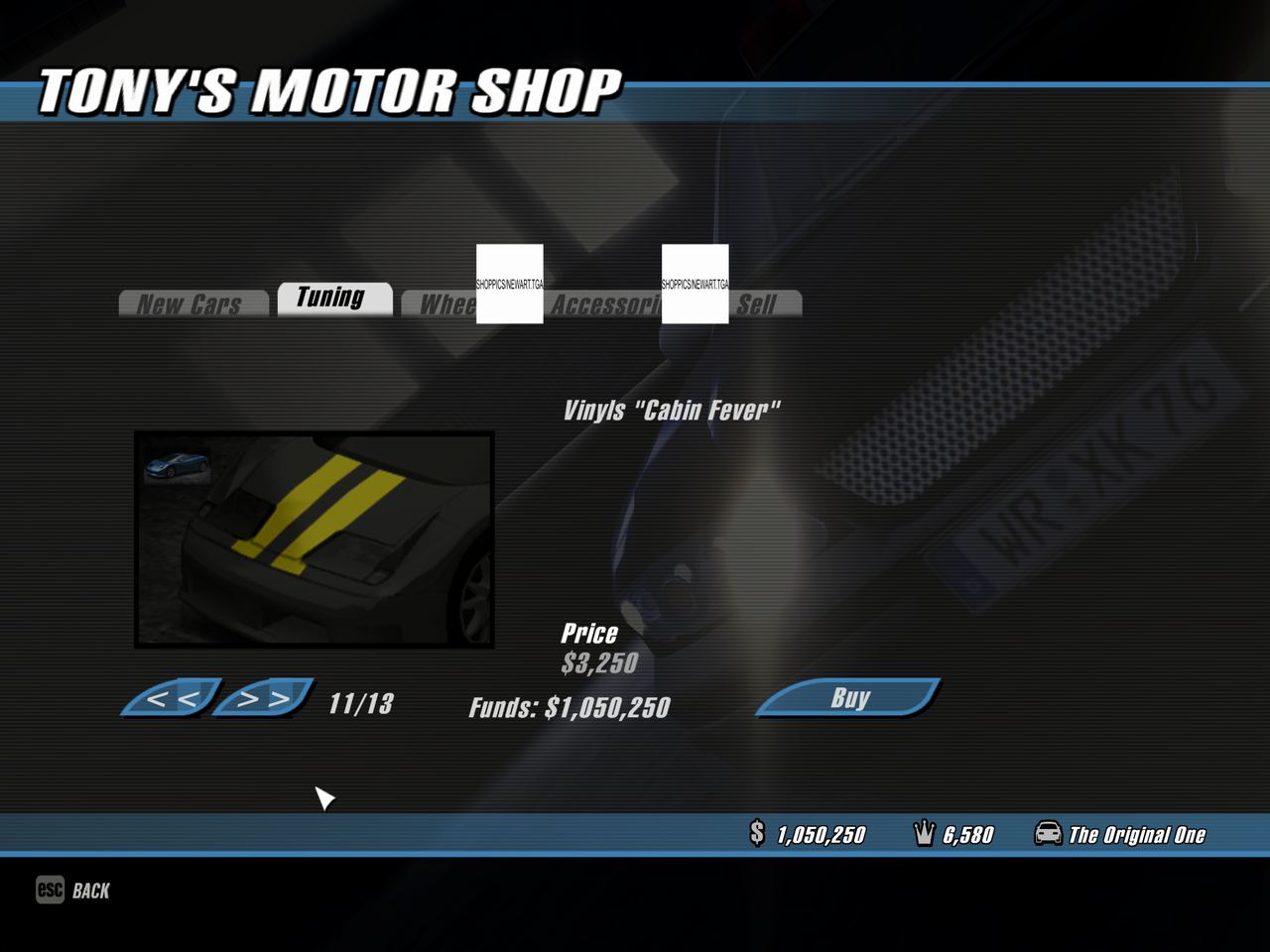 Car part to buy (w/ image preview) - featuring "Beta Apachee" car addon