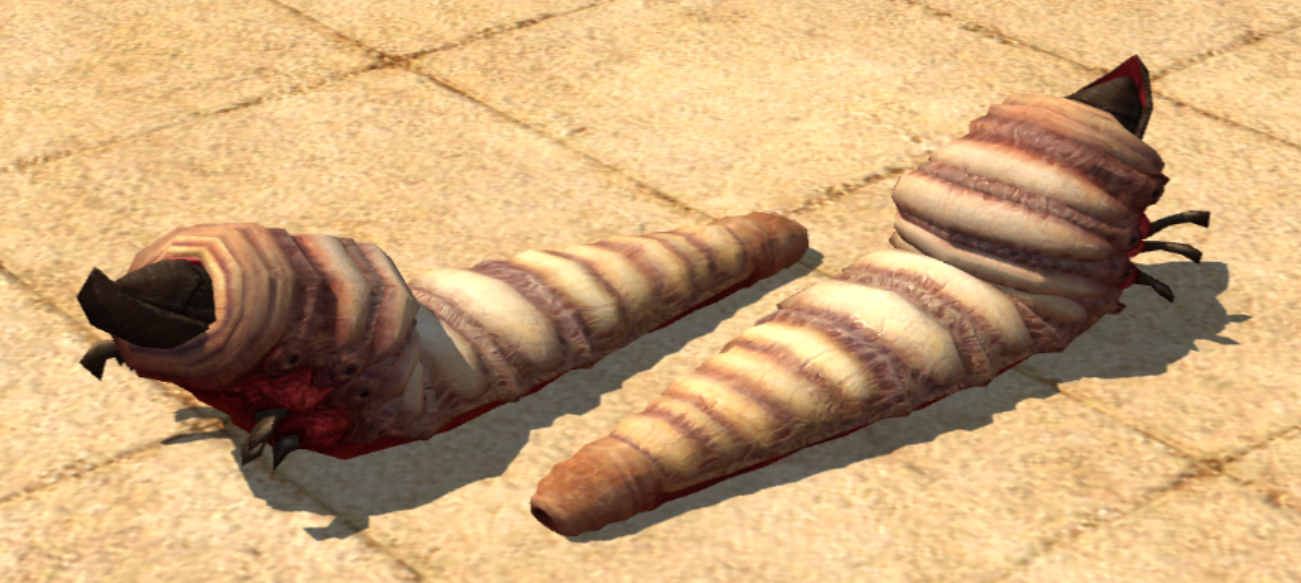 GrubB texture applied to Crypt Worm in the Editor