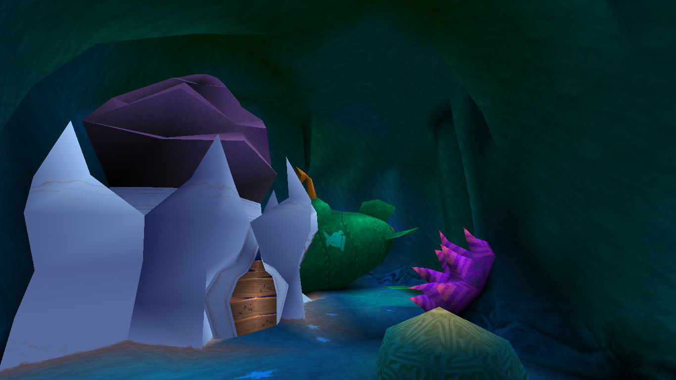 How the room appears in the final game. How the room appears in the final game.