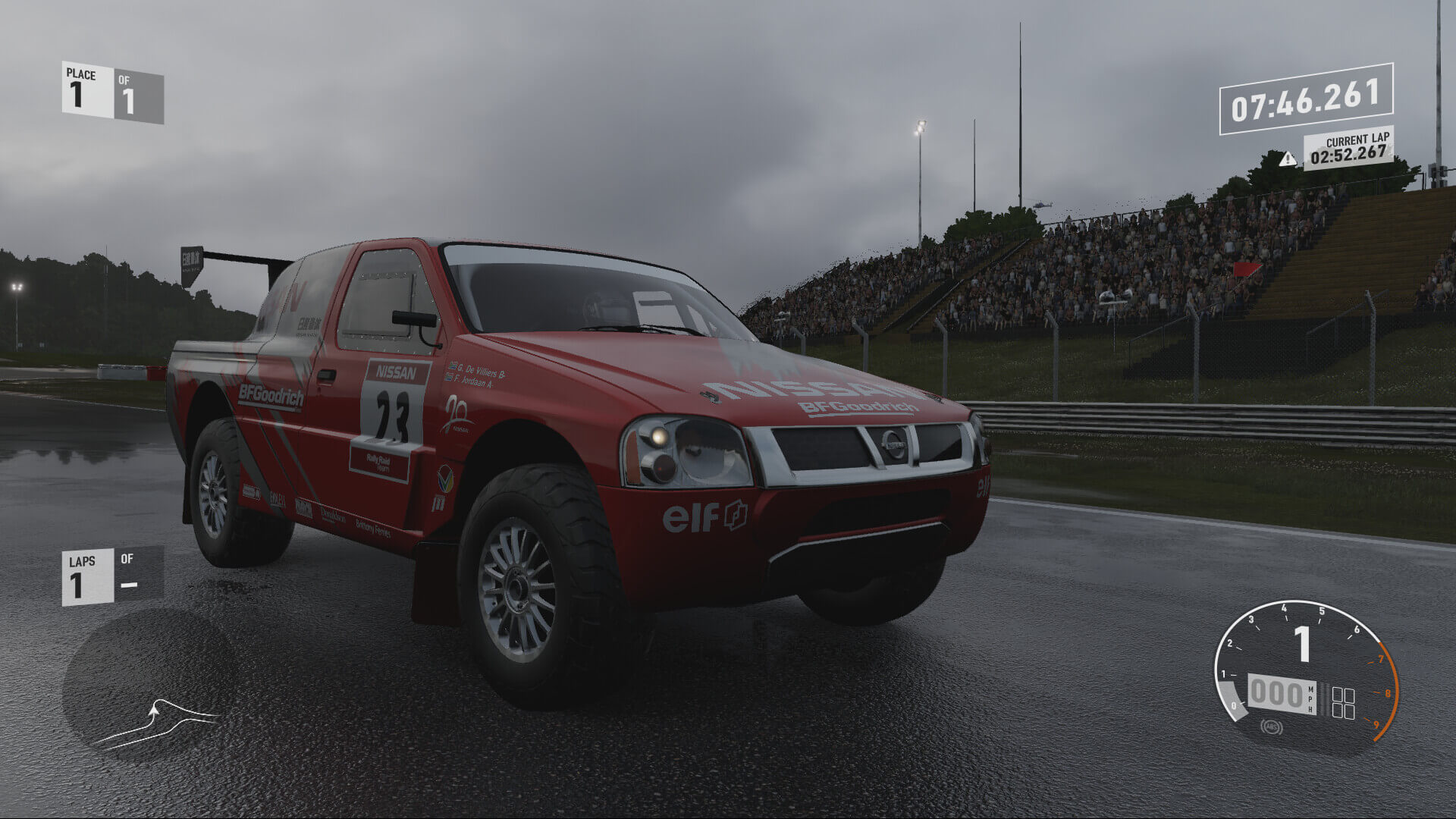 2004 Nissan #23 Pickup Rally Raid. Debuted in FH5 at launch.